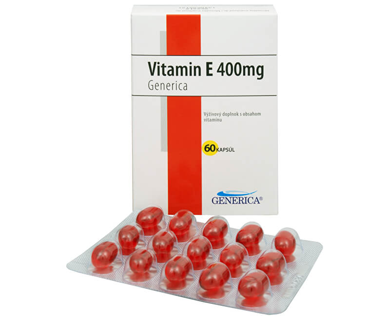 Generica Vitamín E 400 mg 60 kapslí