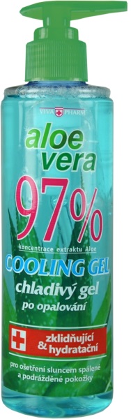 Vivaco Chladivý gel po opalování s Aloe vera 97% Balení: 250 ml