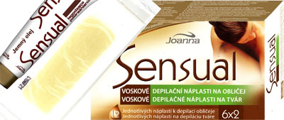 Joanna Sensual Vosková depilační náplast na obličej 12ks