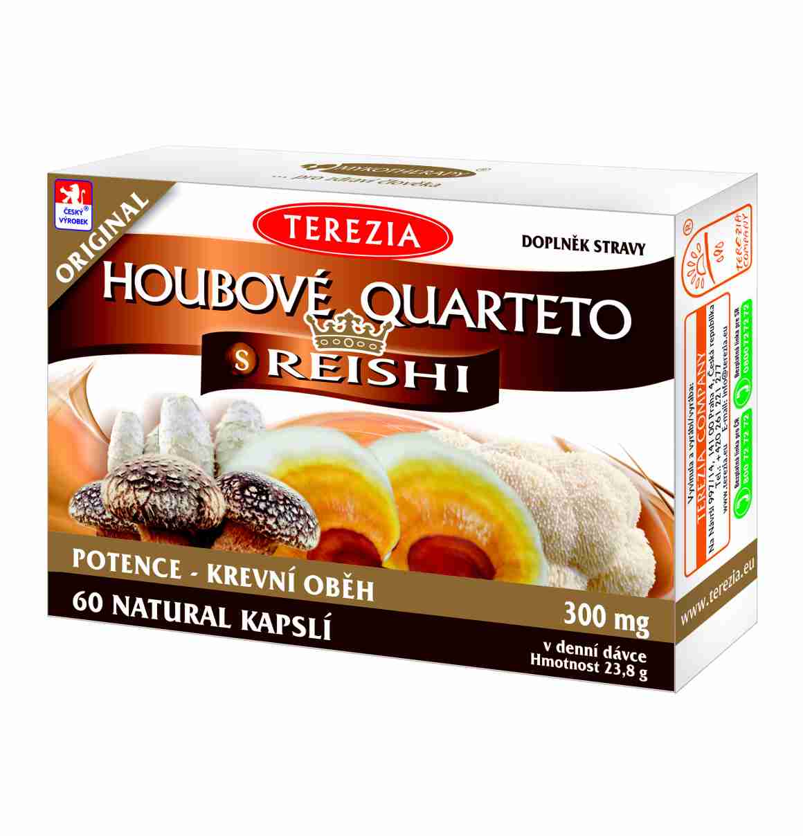 Terezia Houbové Quarteto s reishi 60 kapslí