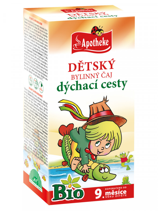 Apotheke Bio Dětský čaj dýchací cesty Vodník 20x1,5g