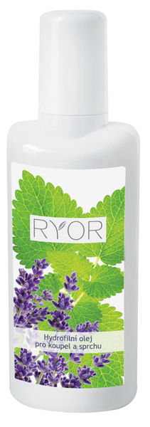 Ryor Hydrofilní olej pro koupel a sprchu z levandulí a meduňkou 200 ml