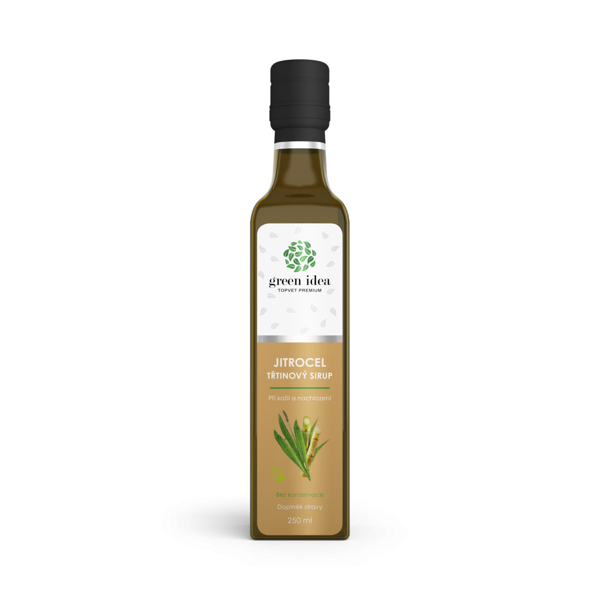 Green idea Jitrocelový sirup třtinový 250 ml