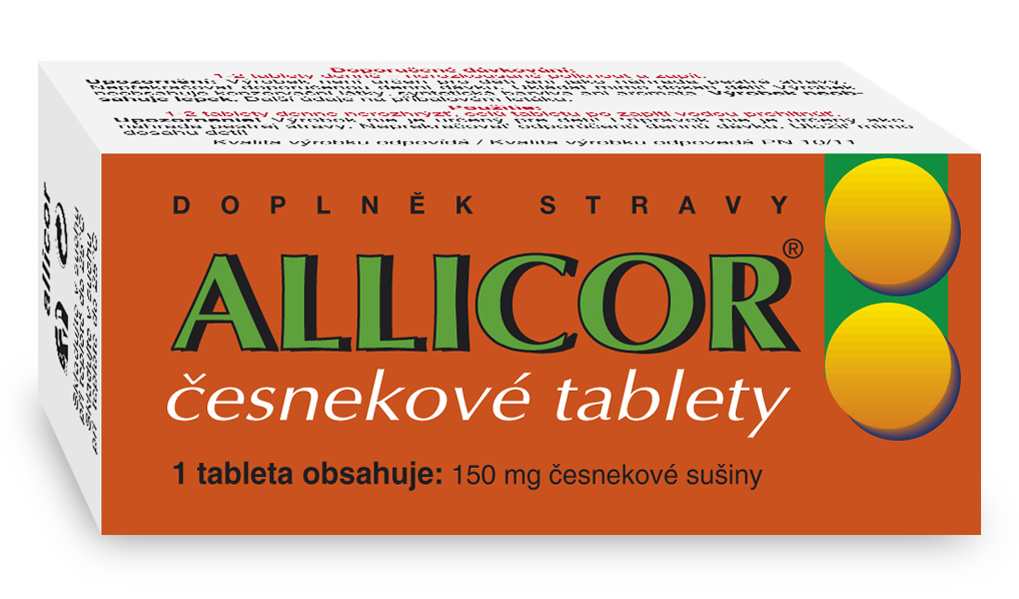 Naturvita Allicor česnekové tablety 60 tbl.