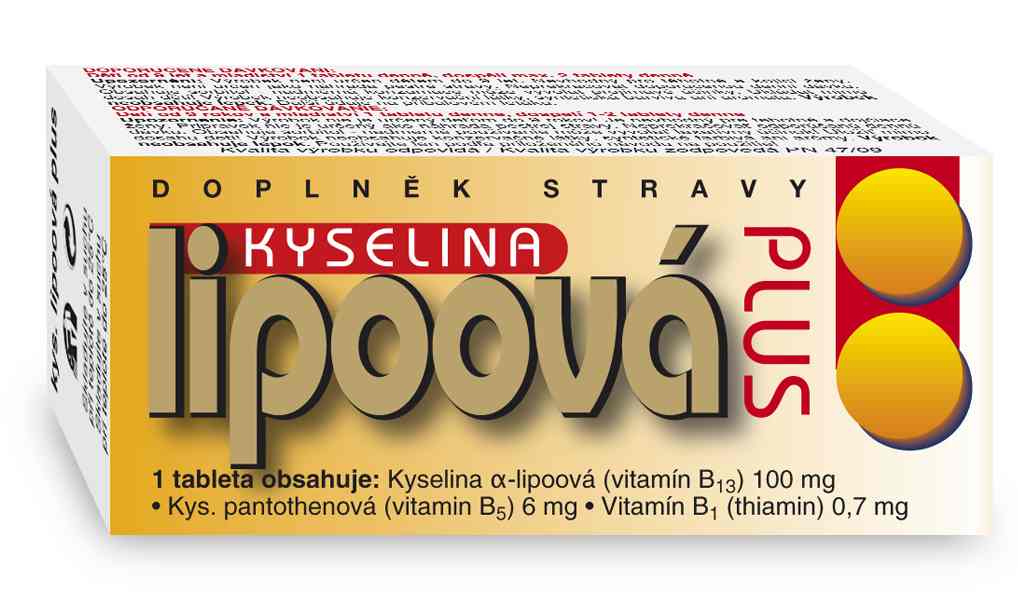 Naturvita Kyselina lipoová Plus 60 tbl.