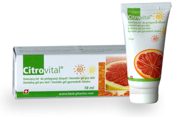 Herb Pharma Citrovital dětský dentální gel 18 ml