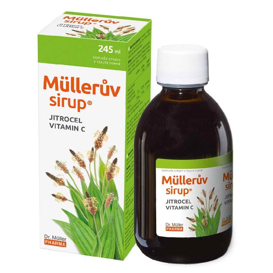 Dr. Müller Dr. Muller Müllerův sirup s jitrocelem a vitaminem C 245 ml