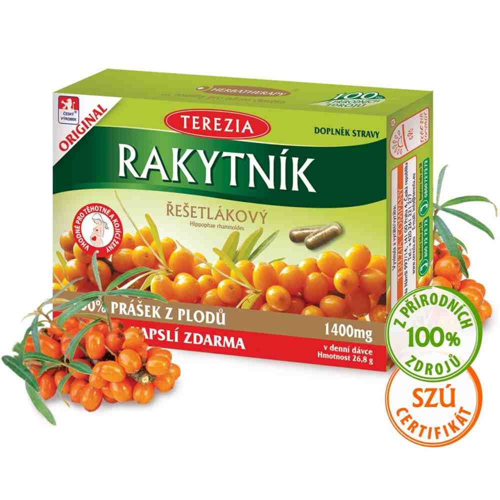 Terezia Rakytník řešetlákový (Hippophae Rhamnoides) 60 kapslí