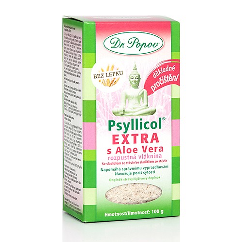 Dr. Popov Vláknina Psyllicol Extra s Aloe Vera 100 g