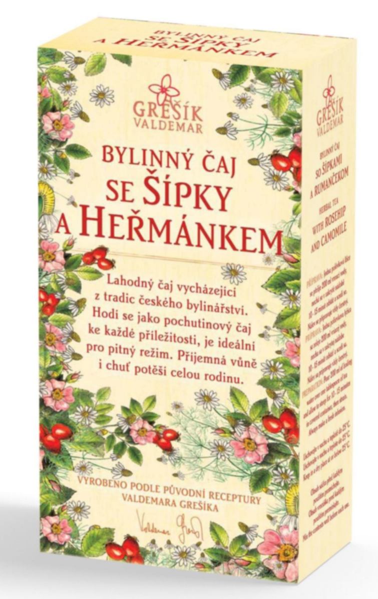 Grešík Se šípky a heřmánkem bylinný čaj sypaný 50 g