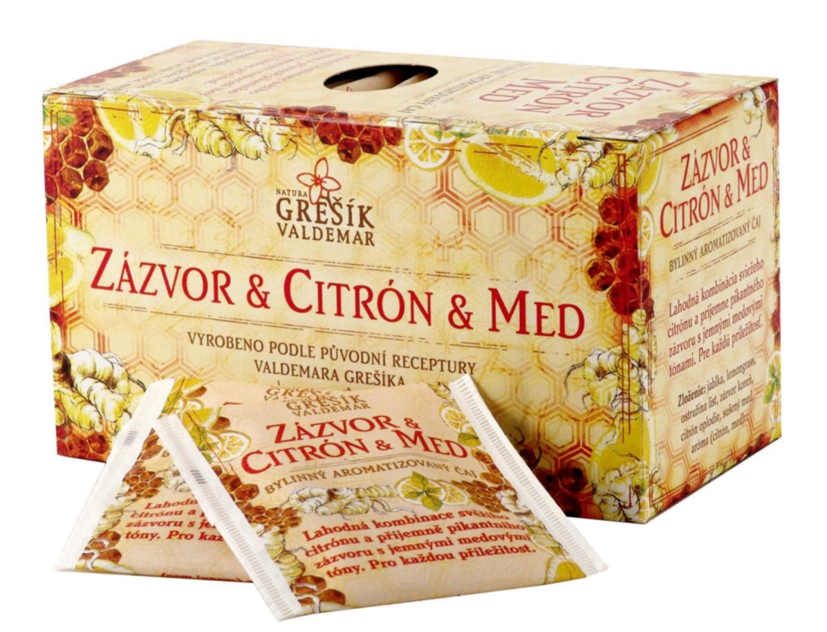 Grešík Zázvor & Citrón & Med bylinný čaj n.s. 20x2g