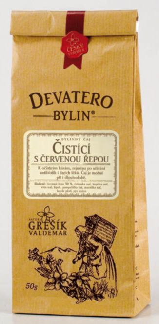 Grešík Čistící s červenou řepou čaj sypaný 50 g Devatero bylin