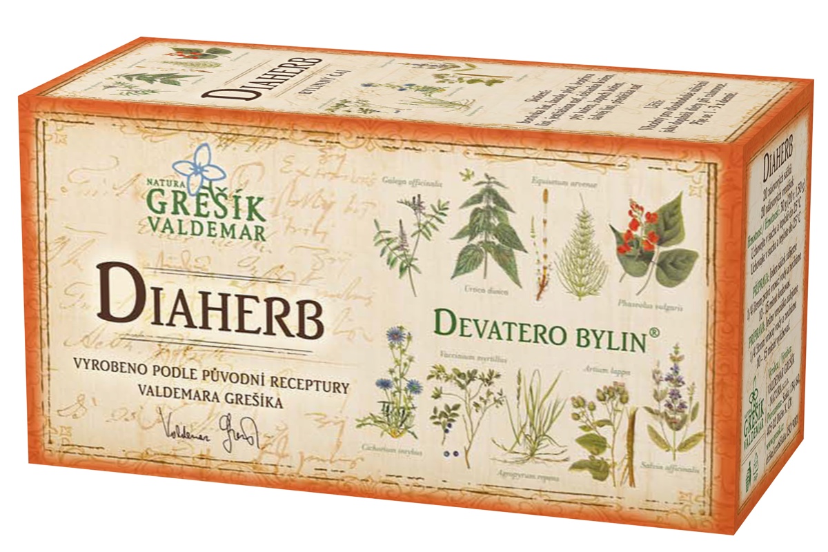 Grešík Diaherb čaj n.s. 20x1.5g Devatero bylin