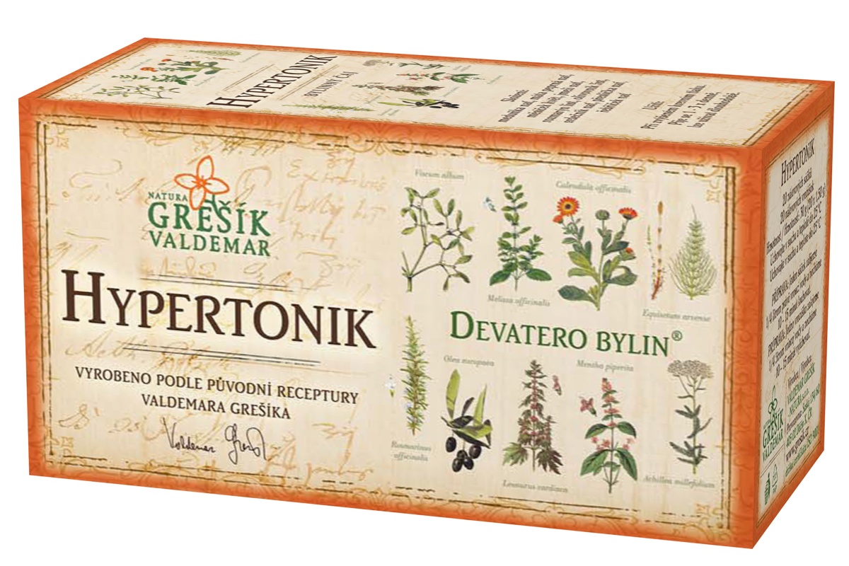 Grešík Hypertonik čaj n.s. 20x1.5g Devatero bylin