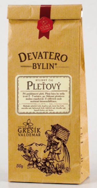Grešík Pleťový čaj sypaný 50 g Devatero bylin