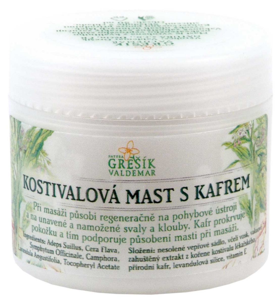 Grešík Kostivalová s kafrem mast 50g