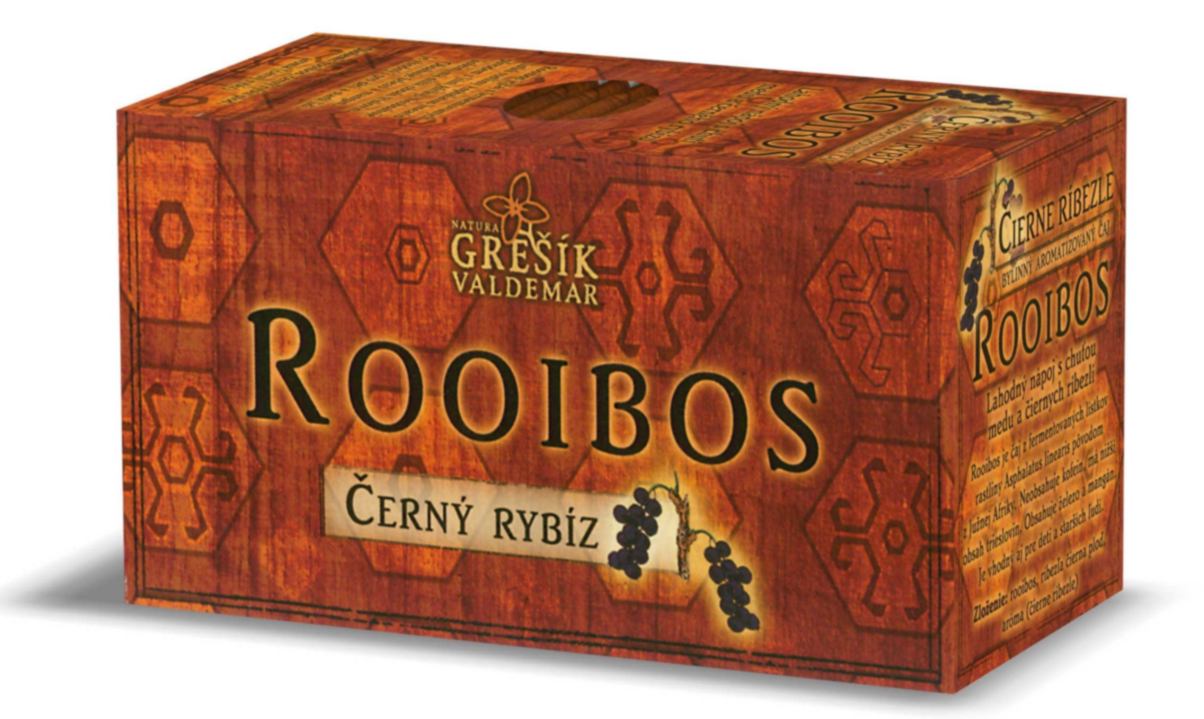 Grešík Rooibos Černý rybíz n.s. 20 x 1,5 g