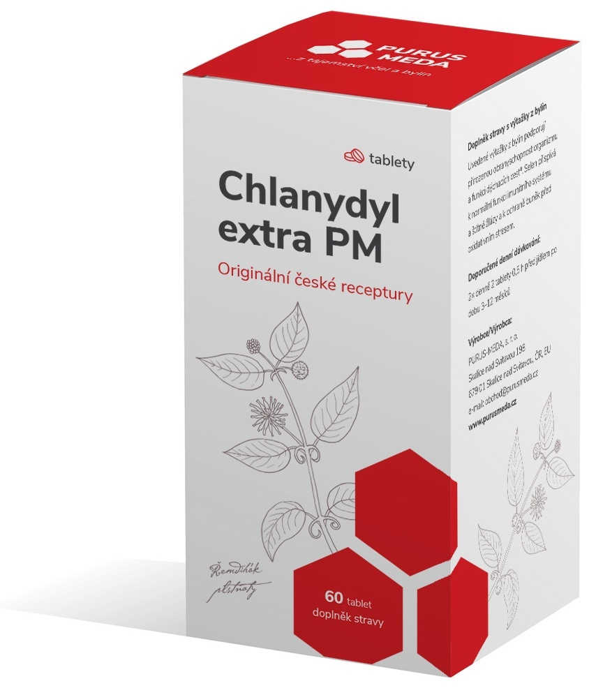 Purus Meda Chlanydyl EXTRA PM Balení: 60 tbl.