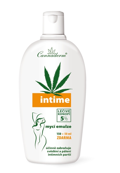 Cannaderm Intime jemná mycí emulze 150 ml + 50 ml ZDARMA