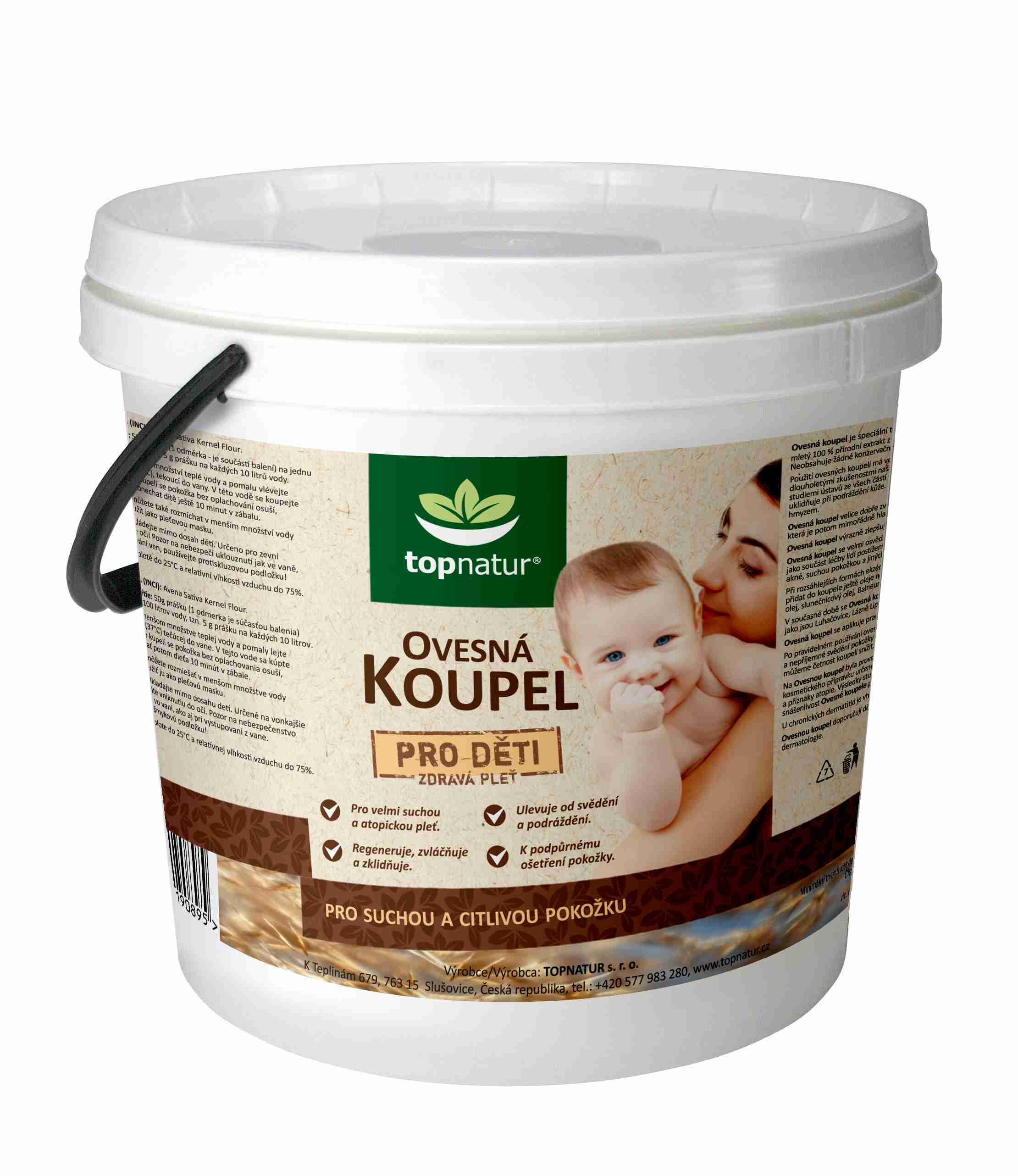 Topnatur Ovesná koupel Balení: 3 kg