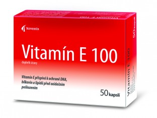 Noventis Vitamín E 100mg 50 kapslí