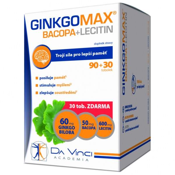 Simply You GinkgoMax + Bacopa + Lecitin 90 tob. + 30 tob. ZDARMA