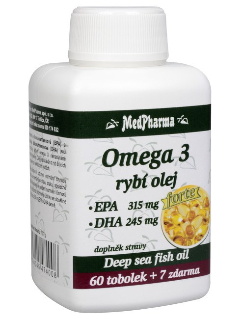 MedPharma Rybí olej Forte - EPA + DHA 67 tob.