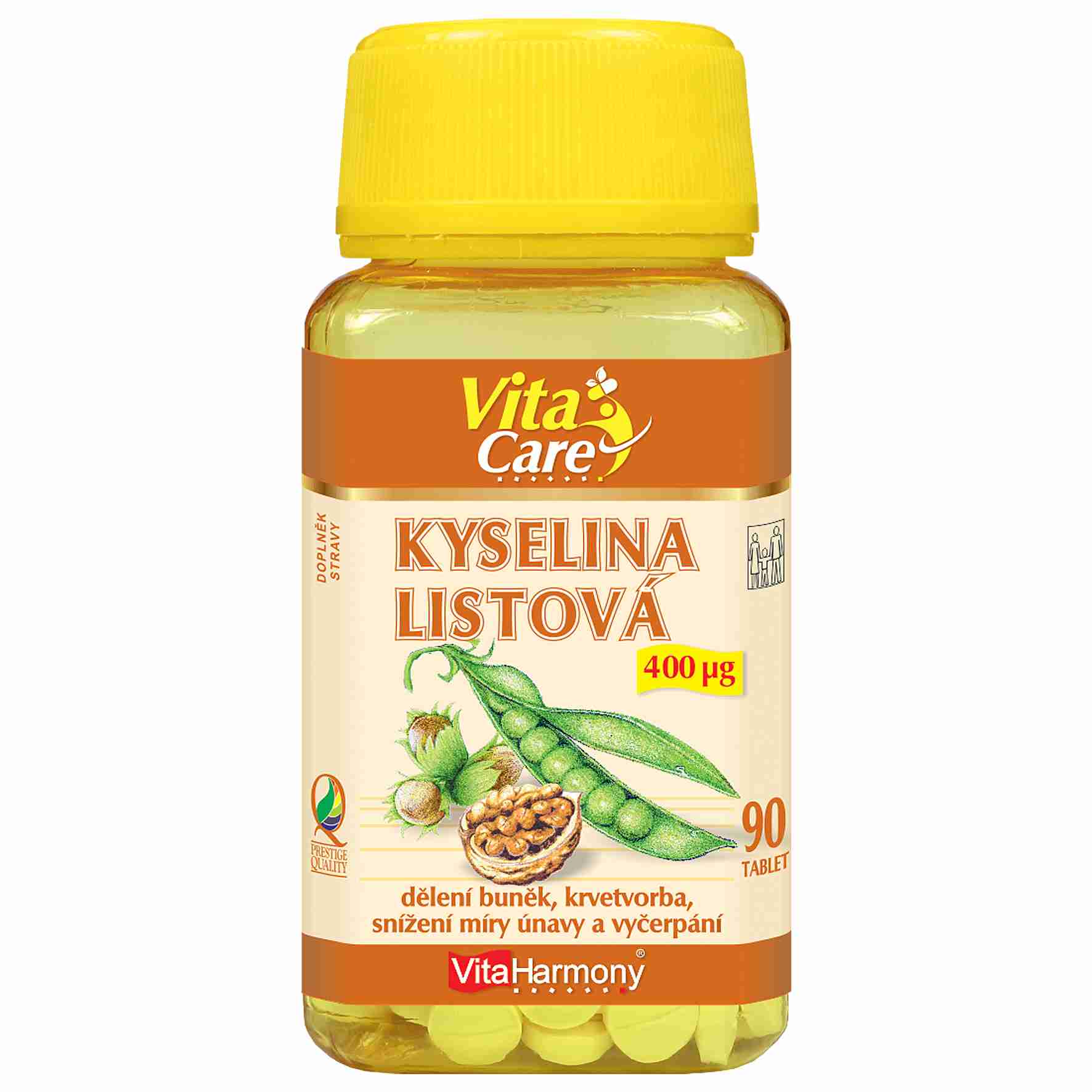 VitaHarmony Kyselina listová 400 mcg 90 tbl.