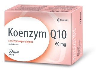 Noventis Koenzym Q10 60mg se sezamovým olejem 60 kapslí