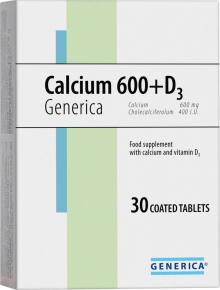 Generica Calcium 600+D3 30 tbl.