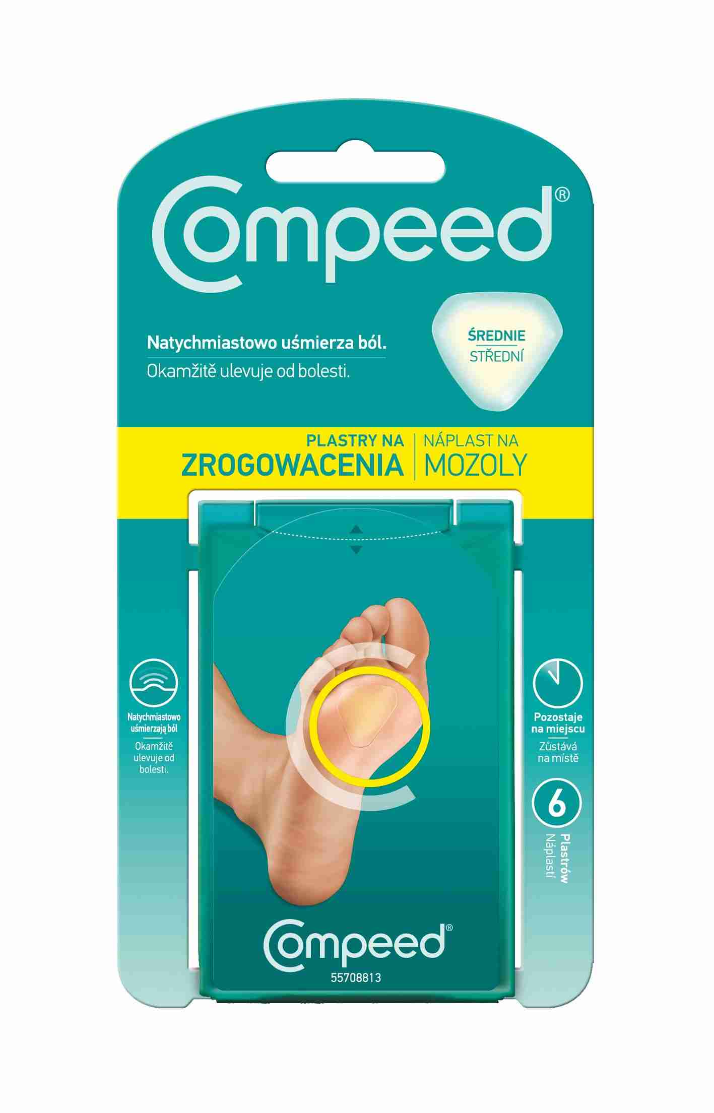 Compeed Náplast na odstranění mozolů 6 ks