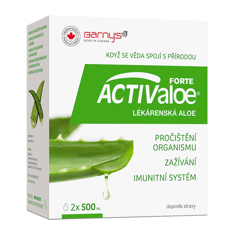 Barny´s ACTIValoe Lékárenská aloe 2x 500 ml