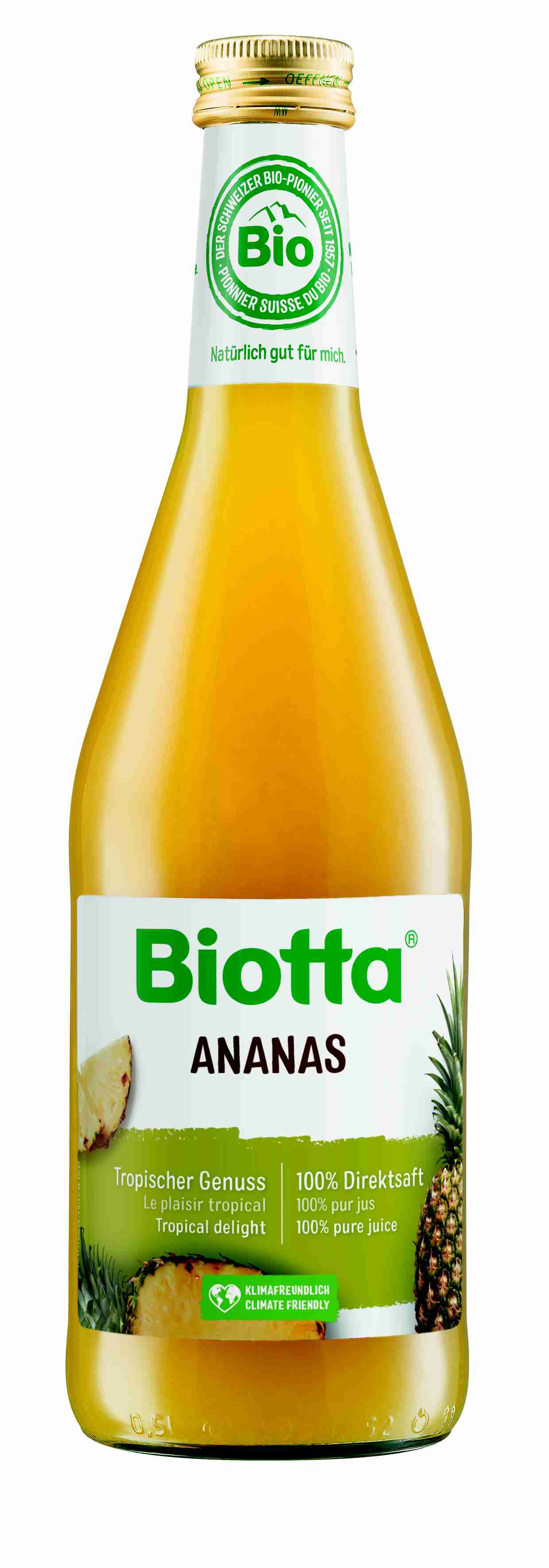 Biotta Bio Ananas - ovocná šťáva 500 ml