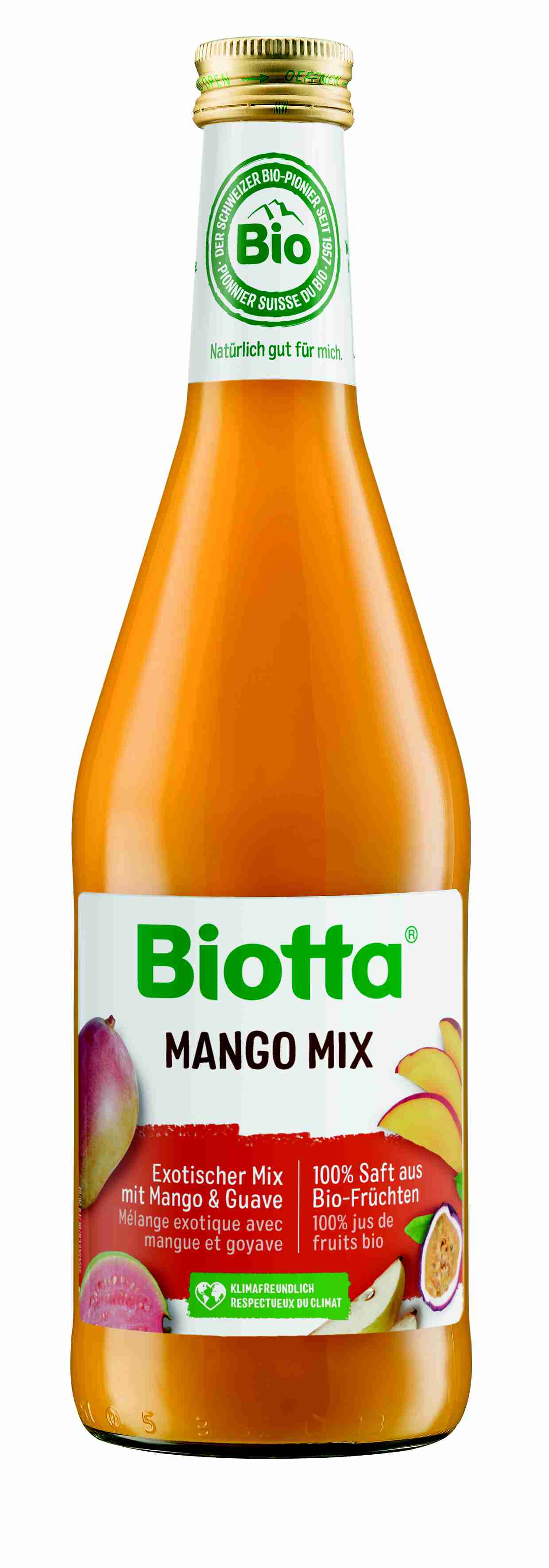 Biotta Bio Mango-mix - ovocný koktejl z manga a guáve 500 ml