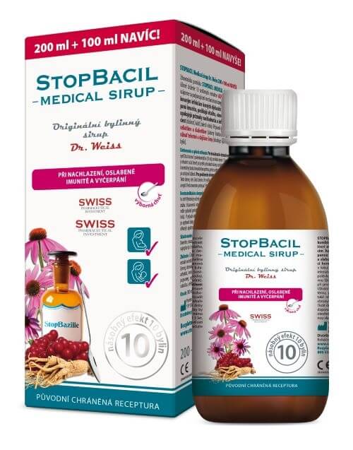 Simply You StopBacil sirup Dr. Weiss 200 ml + 100 ml ZDARMA