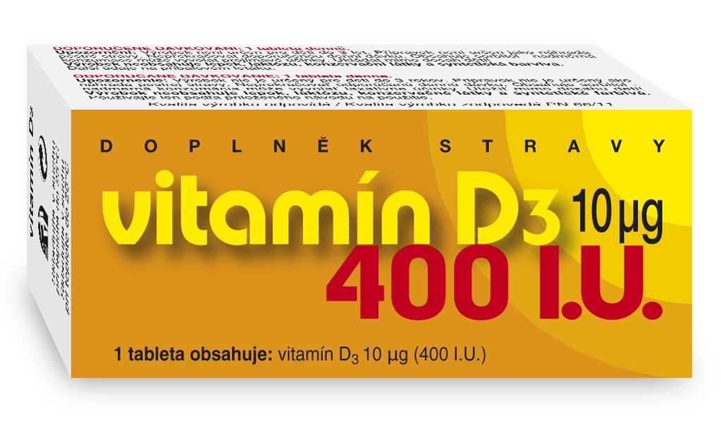 Naturvita Vitamín D3 400 I.U. 90 tbl.