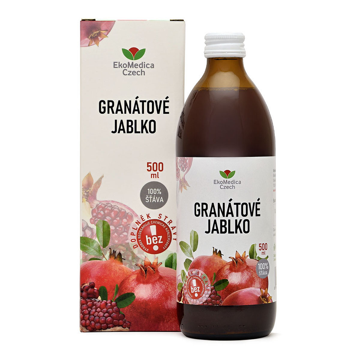 EkoMedica Granátové jablko - 100% šťáva 500 ml