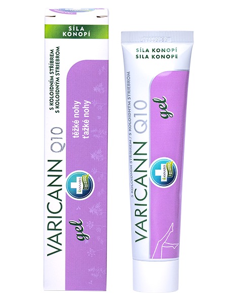 Annabis Varicann Q10 konopný gel s koloidním stříbrem 75 ml