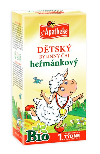 Apotheke Bio Dětský čaj heřmánkový Ovečka 20x1g