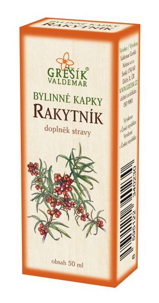 Grešík Rakytník bylinné kapky 50 ml