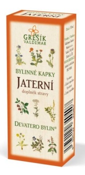 Grešík Jaterní bylinné kapky Devatero bylin 50 ml