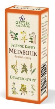 Grešík Metabolik bylinné kapky Devatero bylin 50 ml