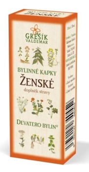 Grešík Ženské bylinné kapky Devatero bylin 50 ml