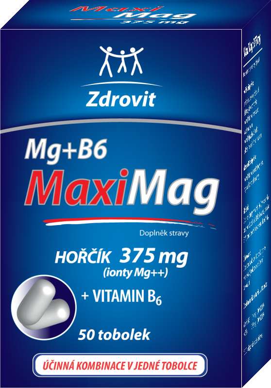 Zdrovit MaxiMag Hořčík 375 mg + B6 50 tob.