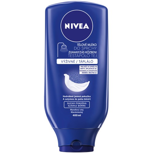 Nivea Výživné tělové mléko do sprchy pro suchou pokožku 400 ml