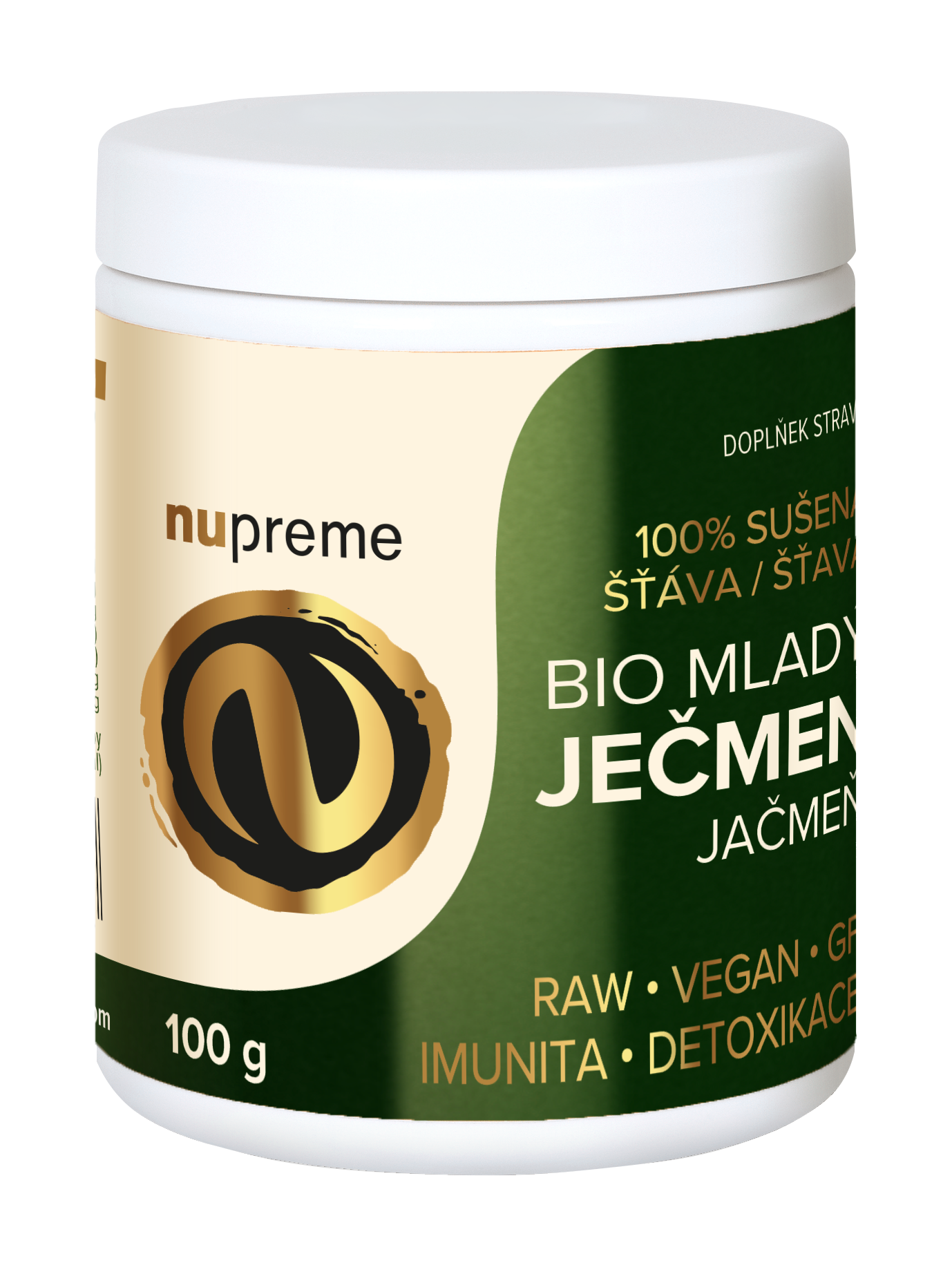 Nupreme BIO Mladý ječmen Premium Balení: 100 g