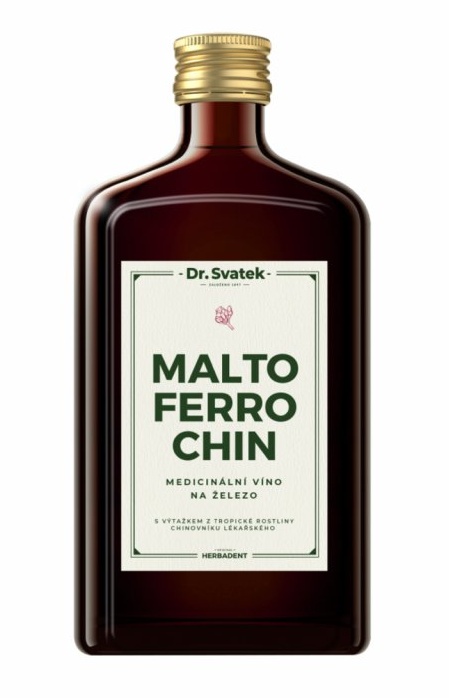 Dr. Svatek Maltoferrochin - medicinální víno na železo Balení: 500 ml