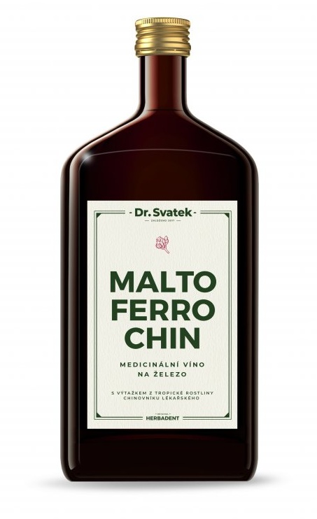 Dr. Svatek Maltoferrochin - medicinální víno na železo Balení: 1000 ml