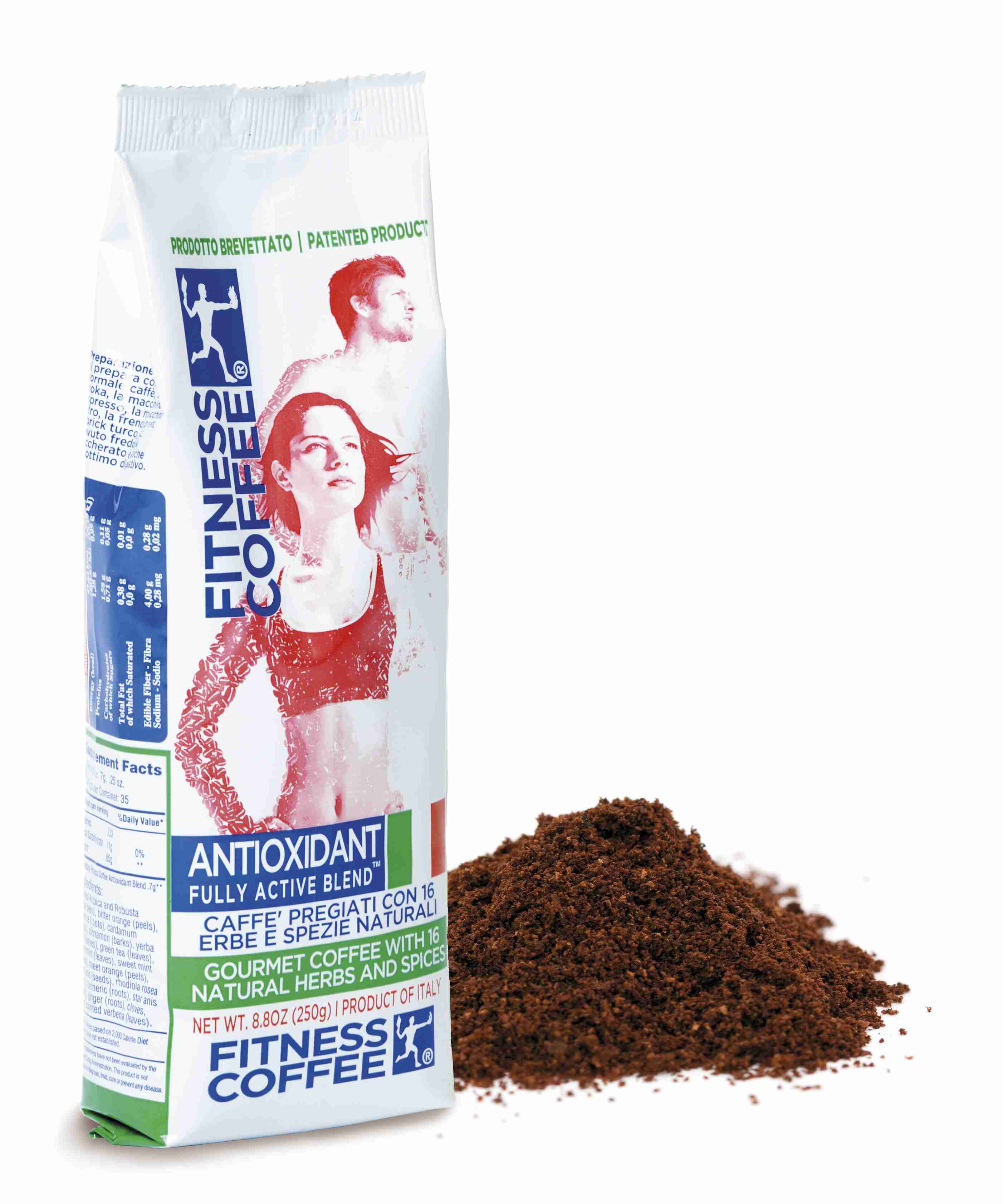 Monvitaly Káva Fitness Coffee Antioxidant Fully Active Blend mletá 250 g