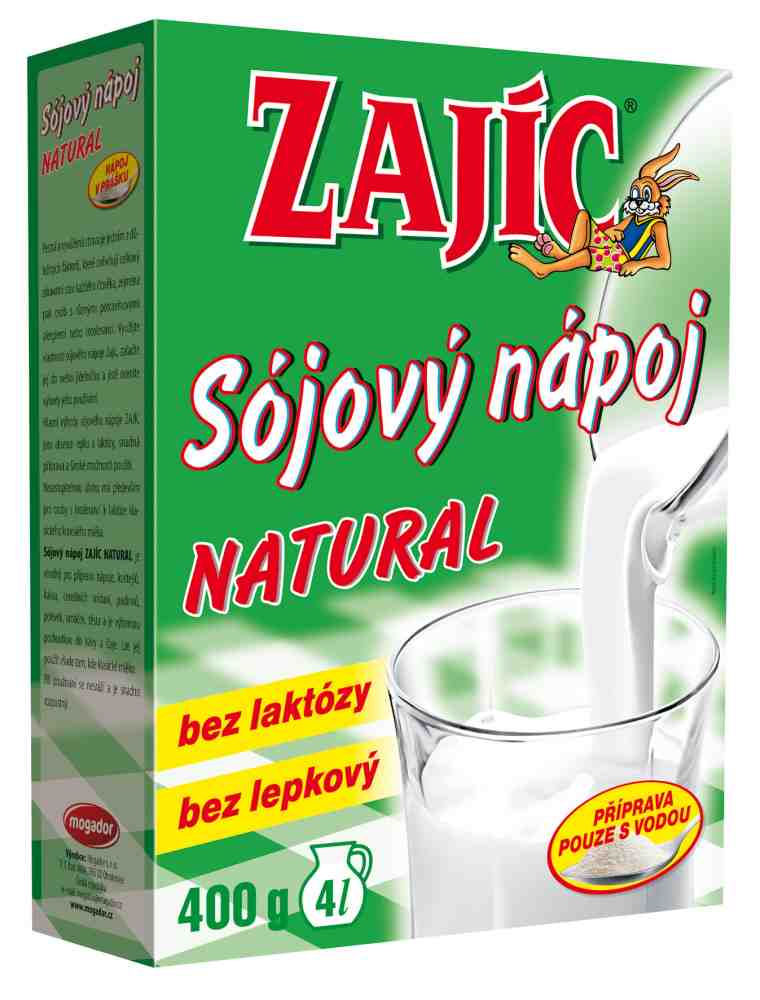 Mogador Sójový nápoj Zajíc natural krabička 400 g